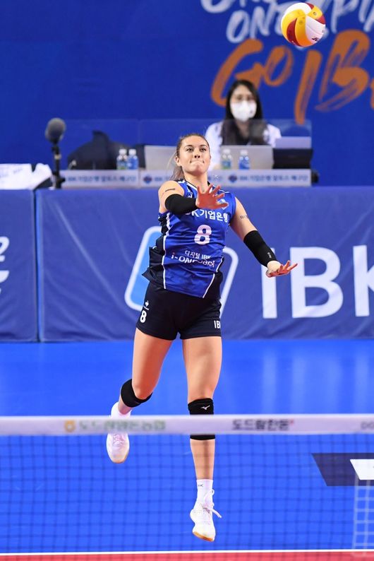 IBK기업은행은 9일 페퍼저축은행에 패했다. 외국인 선수 라셈은 임팩트를 주지 못했다. / KOVO 제공