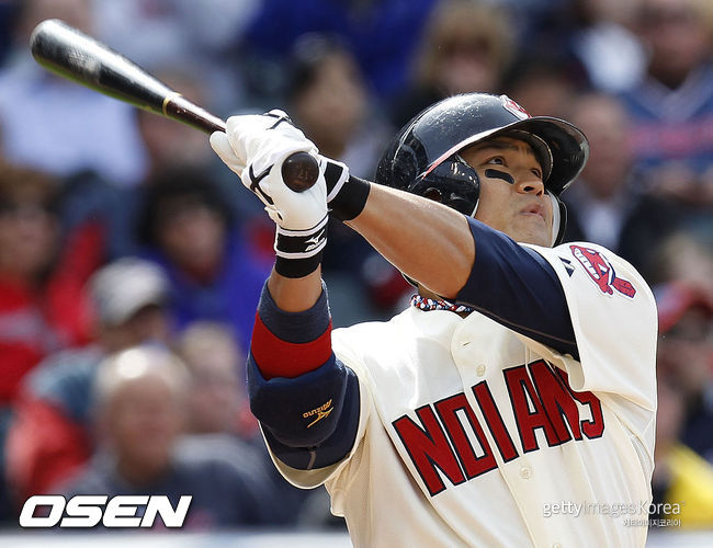 [사진] 클리블랜드 시절 추신수 ⓒGettyimages(무단전재 및 재배포 금지)