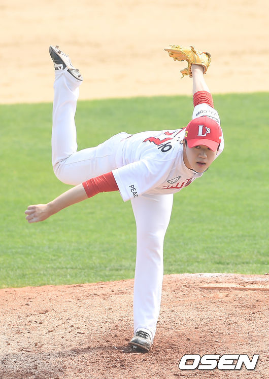 SSG 랜더스 투수 김주온. / OSEN DB
