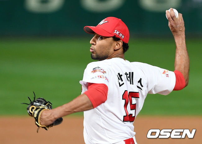 SK 와이번스 시절 앙헬 산체스 /OSEN DB
