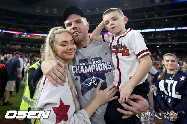 [사진] 프레디 프리먼 가족 ⓒGettyimages(무단전재 및 재배포 금지)