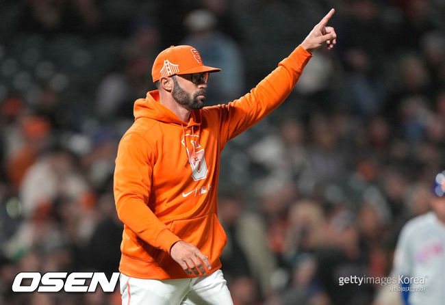 [사진] 게이브 캐플러 샌프란시스코 감독 ⓒGettyimages(무단전재 및 재배포 금지)