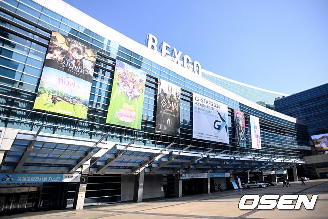 지스타 2021이 열리는 부산 벡스코 전경 /ksl0919@osen.co.kr