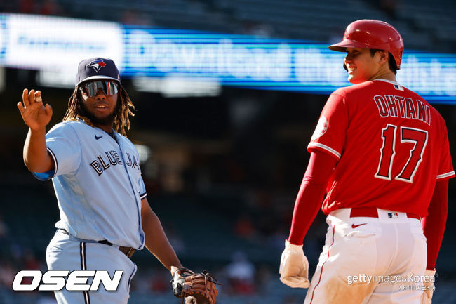 [사진] 블라디미르 게레로 주니어, 오타니 쇼헤이 ⓒGettyimages(무단전재 및 재배포 금지)