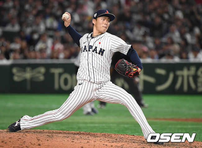'2019 세계야구소프트볼연맹(WBSC) 프리미어12' 한국과의 결승전에 등판한 야마모토 요시노부./OSEN DB