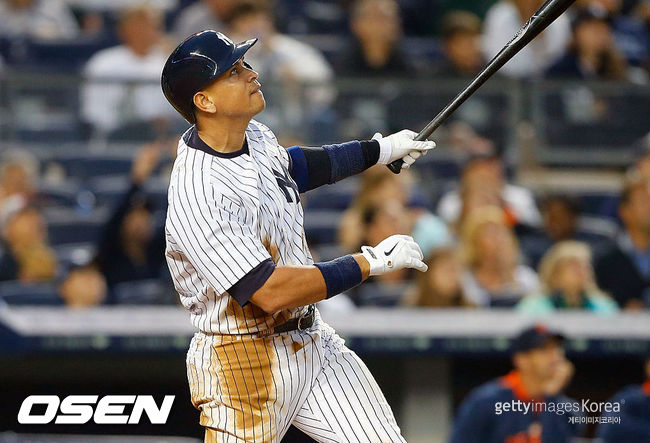 [사진] 지난 2015년 양키스 시절이 알렉스 로드리게스. ⓒGettyimages(무단전재 및 재배포 금지)