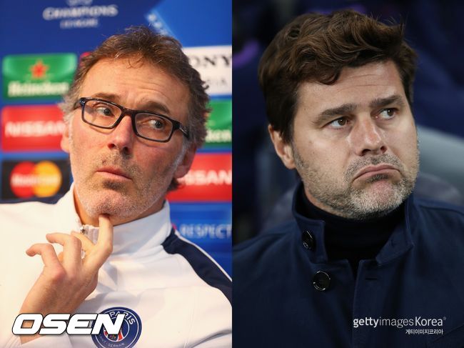 [사진] 로랑 블랑(왼쪽)과 마우리시오 포체티노 /ⓒGettyimages(무단전재 및 재배포 금지)