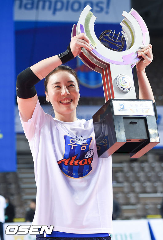 김사니 IBK 임시 감독 대행의 현역 시절 모습 /OSEN DB