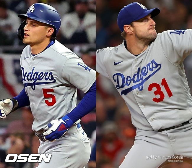 [사진] 코리 시거(왼쪽), 맥스 슈어저. ⓒGettyimages(무단전재 및 재배포 금지)