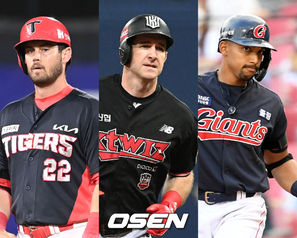 프레스턴 터커, 제라드 호잉, 딕슨 마차도 /OSEN DB