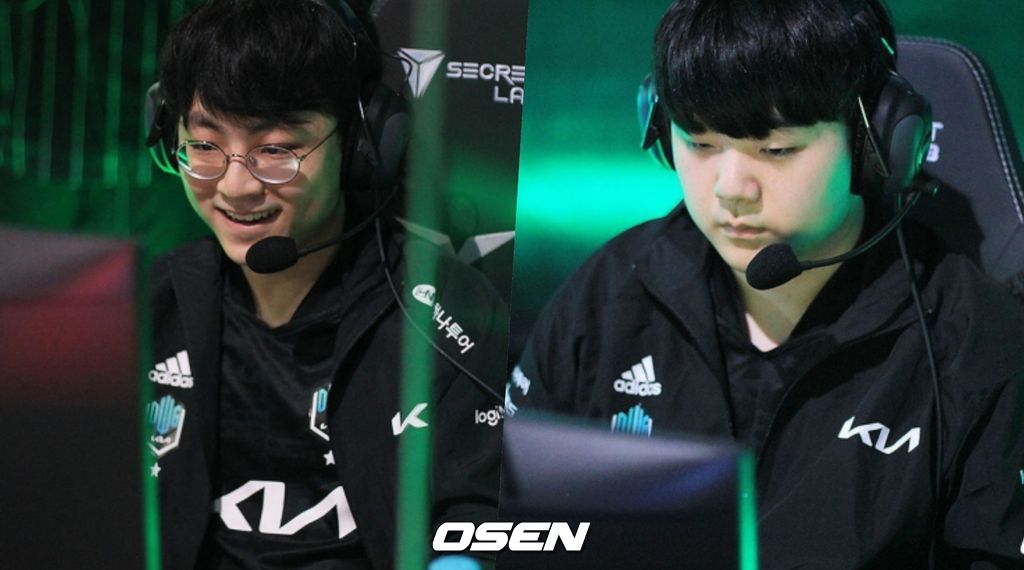 '쇼메이커' 허수(왼쪽)와 '캐니언' 김건부.