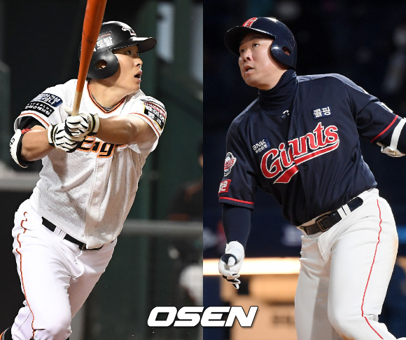 정은원-안치홍 /OSEN DB