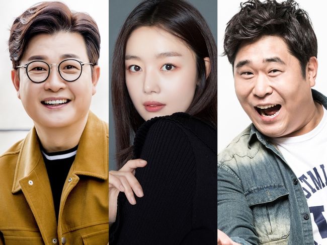 김성주, 한선화, 문세윤이 '2021 KBS 연예대상' MC로 호흡을 맞춘다. 각 소속사 제공