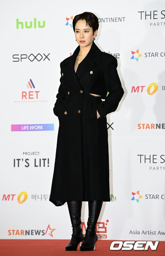2일 오후 서울 강서구 KBS 아레나홀에서 2021 Asia Artist Awards(2021 AAA) 레드카펫 행사가 열렸다. 배우 송지호가 포즈를 취하고 있다. 2021.12.02 /cej@osen.co.kr