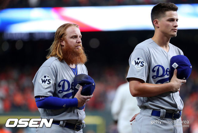 [사진] 저스틴 터너, 코리 시거 ⓒGettyimages(무단전재 및 재배포 금지)