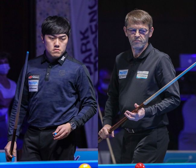 [사진]김준태(왼쪽)와 토브욘 블롬달 /파이브앤식스 제공