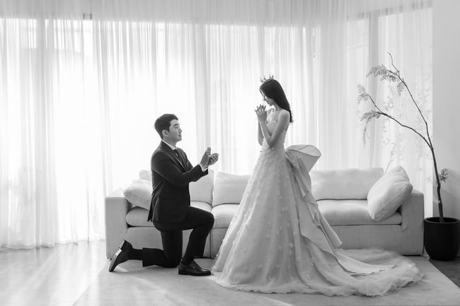 최영환 웨딩사진 / 롯데 자이언츠 제공