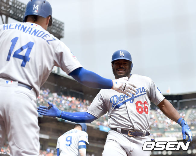 LA 다저스 시절 야시엘 푸이그 /OSEN DB