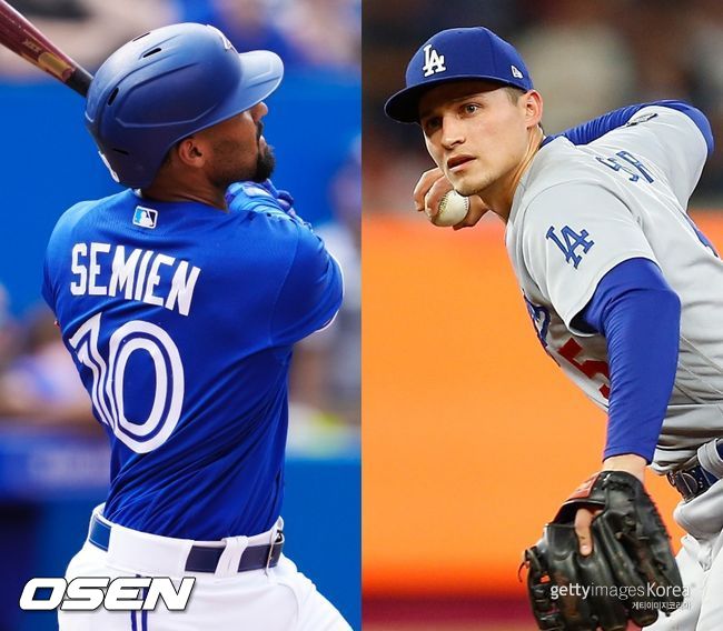 [사진] 마커스 세미엔(왼쪽), 코리 시거. ⓒGettyimages(무단전재 및 재배포 금지)