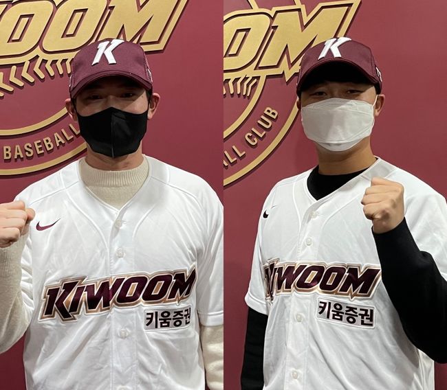 키움 히어로즈 김준완(왼쪽), 강민국. /OSEN DB