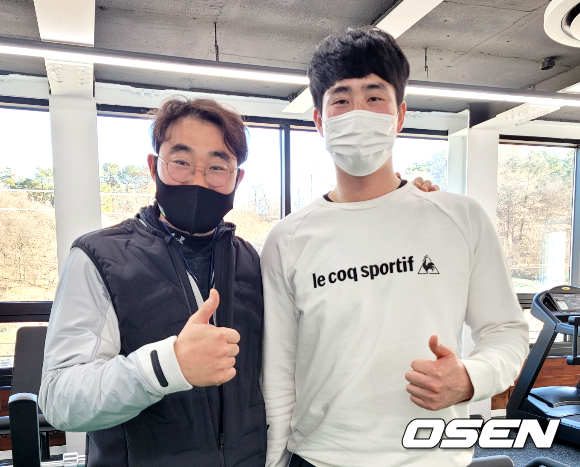 송광민 대표, 김웅진 트레이너 /OSEN DB