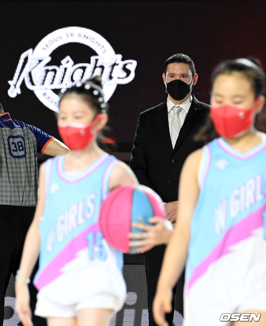 김민수가 은퇴식에서 딸 김시은 양이 공연을 지켜보고 있다. 2021.12.19 /cej@osen.co.kr