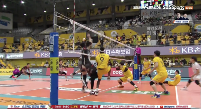SBS SPORTS 중계방송 캡쳐