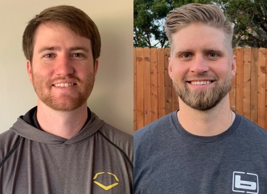 롯데 새 외국인 투수 찰리 반스(왼쪽)와 글렌 스파크먼. /롯데 자이언츠 제공