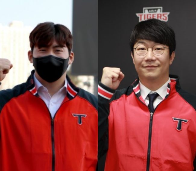 나성범(왼쪽)과 양현종. /KIA 타이거즈 제공