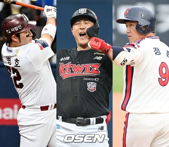 박병호(왼쪽부터), 황재균, 정훈. /OSEN DB