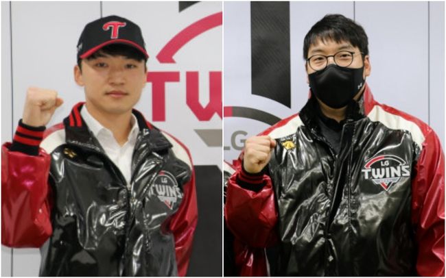 박해민과 김현수(오른쪽) / LG트윈스 제공