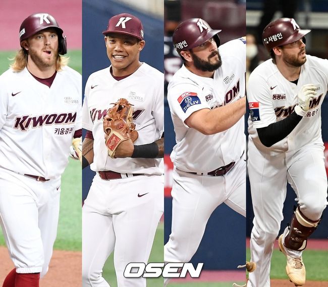 테일러 모터(왼쪽부터), 애디슨 러셀, 데이비드 프레이타스, 윌 크레익. /OSEN DB