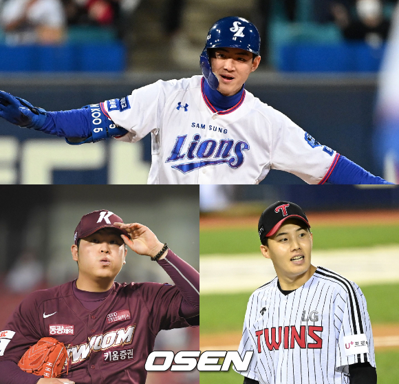 구자욱(위), 임찬규-한현희(아래) /OSEN DB