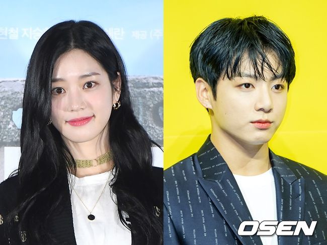 배우 이유비(왼쪽)와 방탄소년단 정국이 열애설에 휩싸였다. OSEN DB