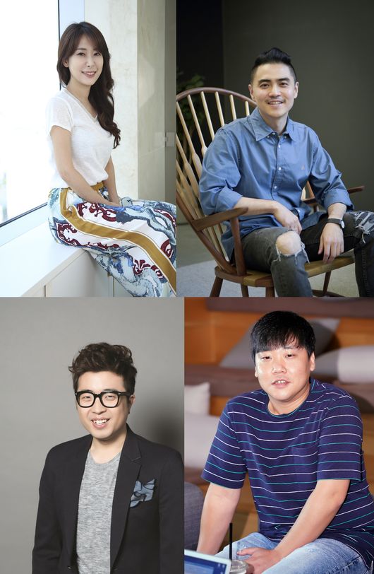 김미연 CP, 윤여준 PD, 홍상훈 PD, 정승일 PD(왼쪽 위부터 시계 방향). JTBC 제공