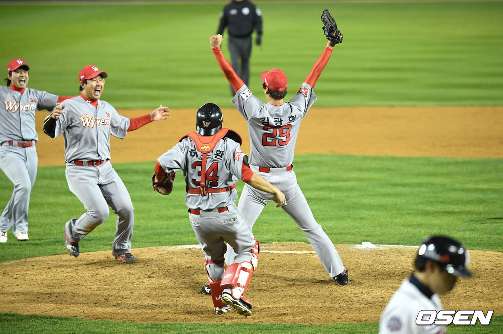 2018년 SK 와이번스 우승. /OSEN DB