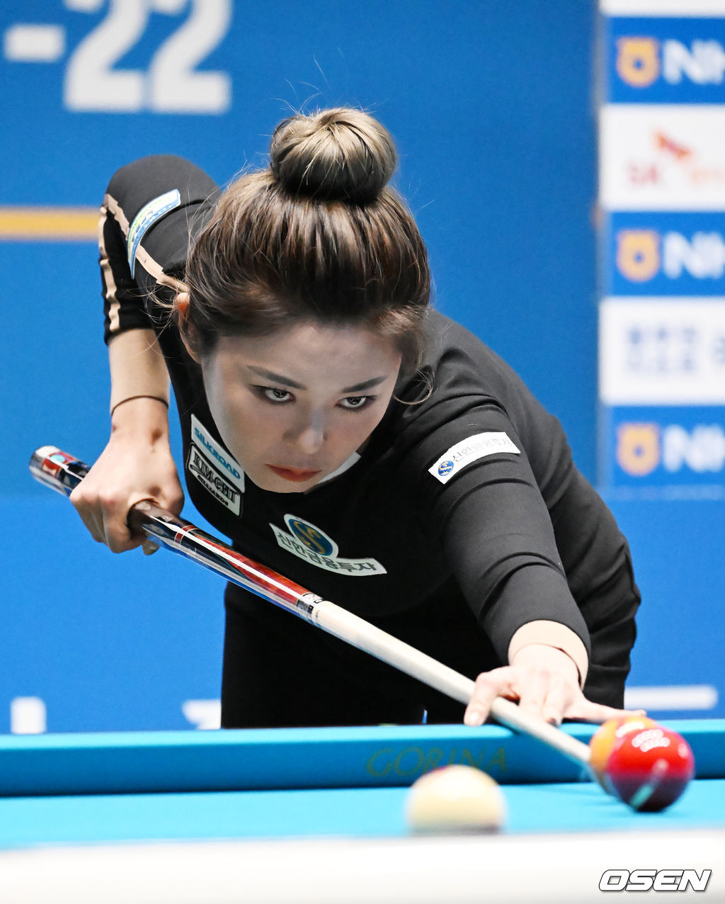 김가영이 신중하게 샷을 하고 있다. 2022.01.03 /rumi@osen.co.kr