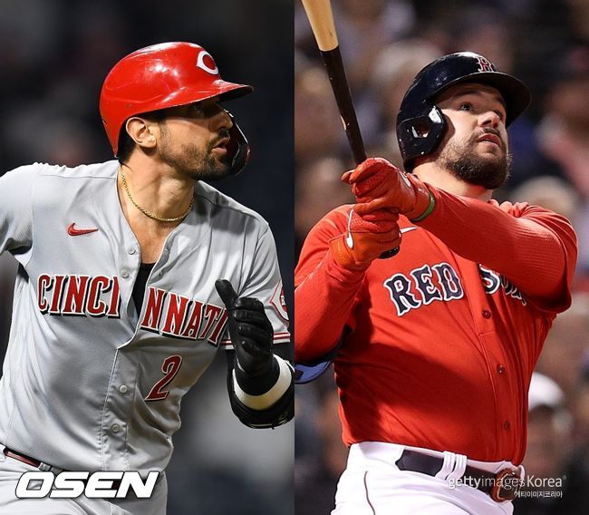 [사진] 닉 카스테야노스(왼쪽), 카일 슈와버. ⓒGettyimages(무단전재 및 재배포 금지)