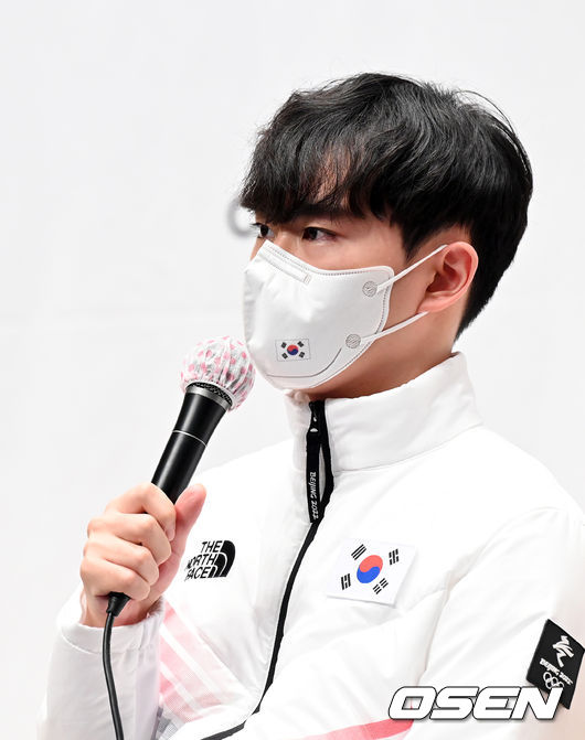 스피드 김민석이 질문에 답을 하고 있다. 2022.01.05 /jpnews@osen.co.kr