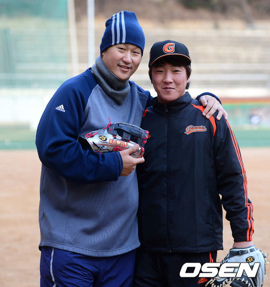 이대호와 정훈 /OSEN DB