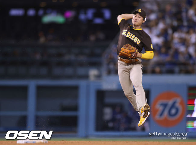 [사진] 김하성 ⓒGettyimages(무단전재 및 재배포 금지)