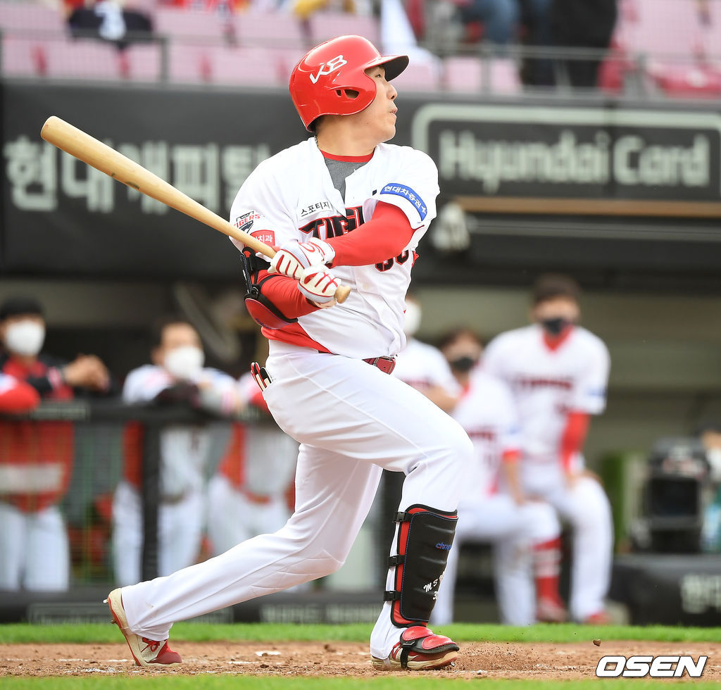 KIA 타이거즈 시절 유민상. /OSEN DB