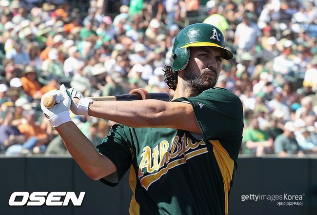 [사진] 오클랜드 시절의 에릭 차베스. ⓒGettyimages(무단전재 및 재배포 금지)