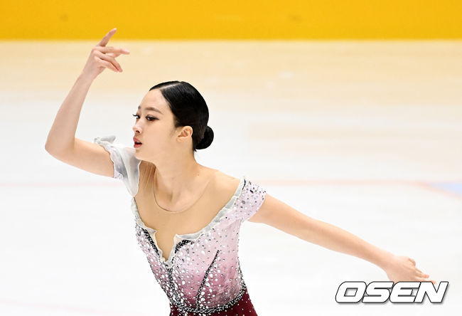여자 싱글 유영(수리고)이 프리 연기를 선보이고 있다. 2022.01.09 /jpnews@osen.co.kr