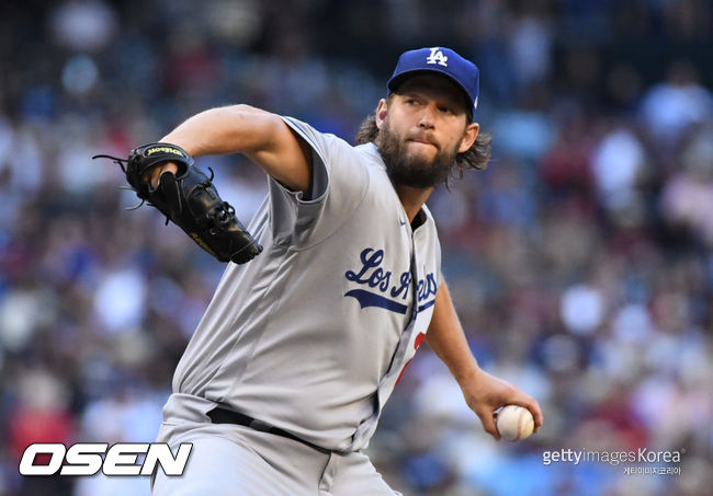 [사진] LA 다저스 에이스 노릇을 했던 클레이튼 커쇼. ⓒGettyimages(무단전재 및 재배포 금지)
