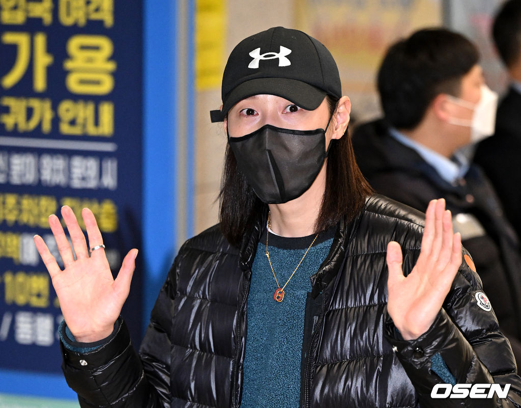 인천국제공항을 통해 귀국한 김연경. /OSEN DB