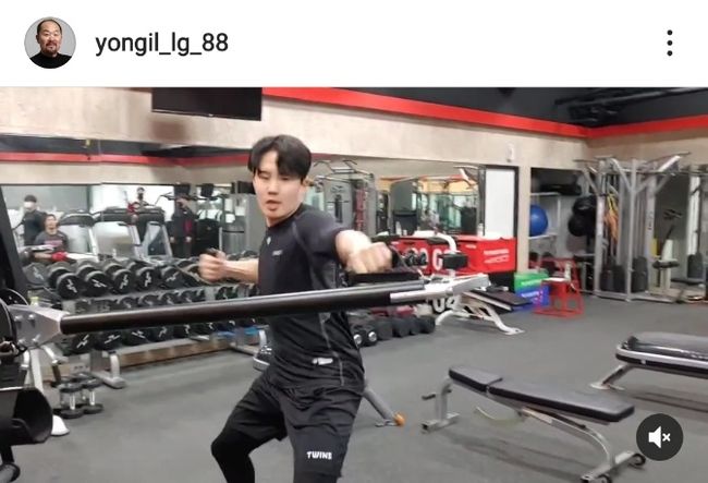 김용일 트레이닝 코치 인스타그램 캡처 