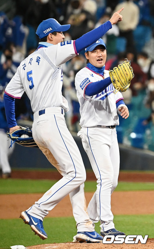 구자욱과 김상수 / OSEN DB