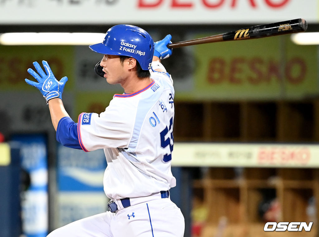 삼성 라이온즈 시절 이학주. /OSEN DB