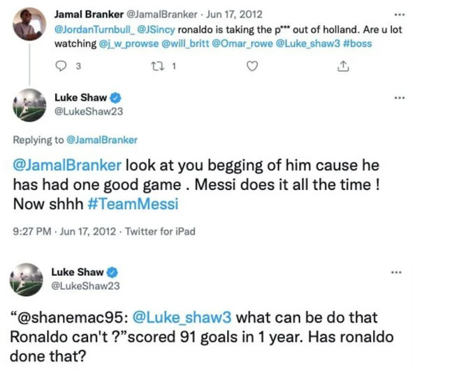 [사진] 루크 쇼 개인 SNS